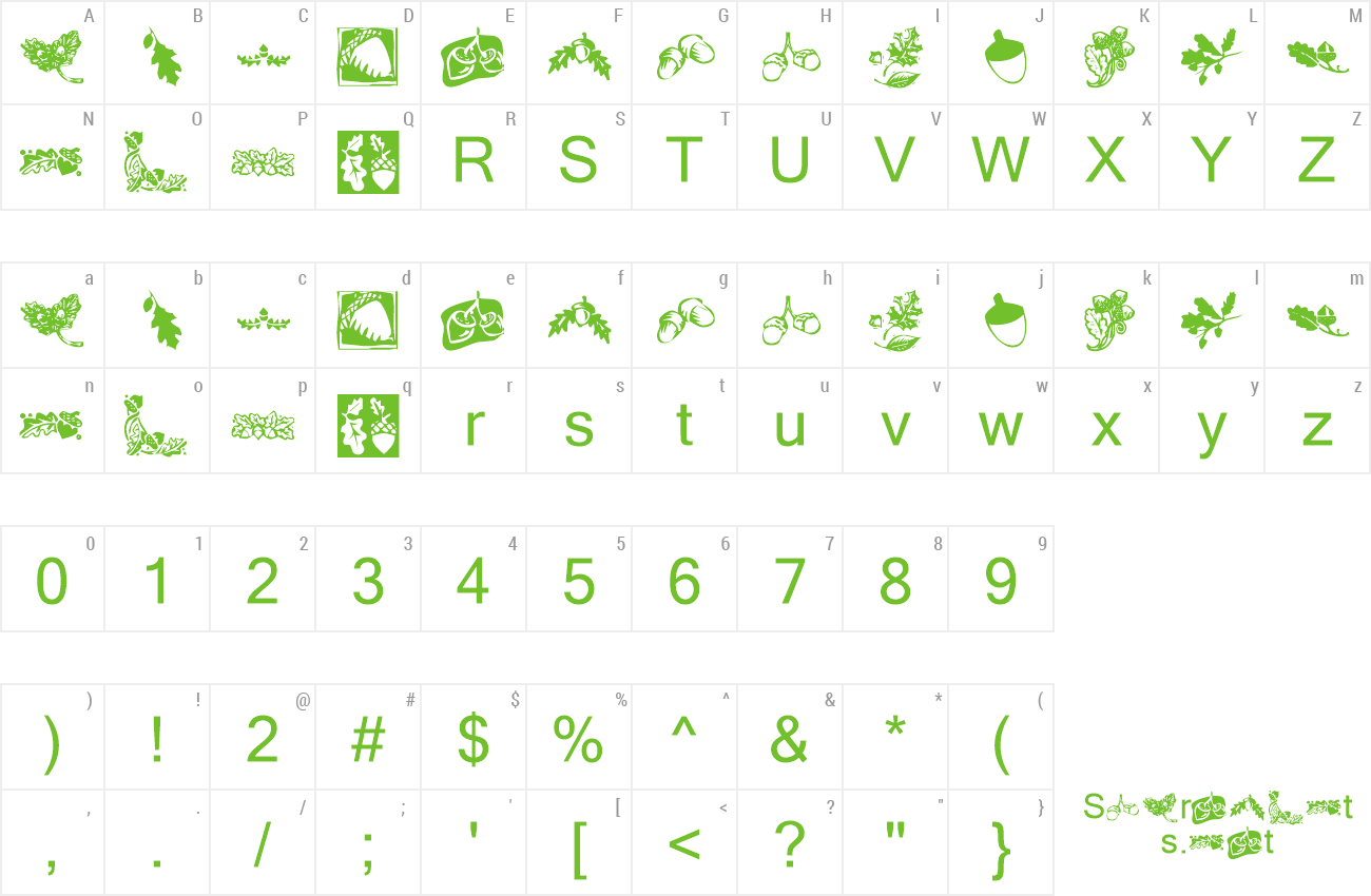 Font KR Oaken preview